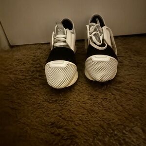 Balenciaga Black and White Race Runner Women's Sneakers